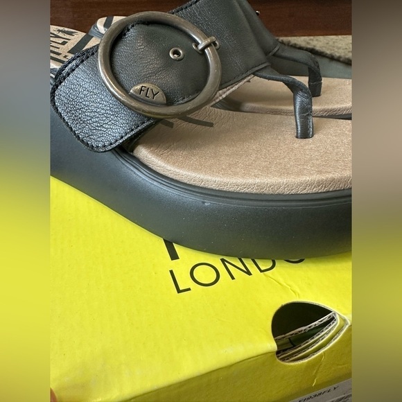 Fly London | Buckle Mules DAFI938FLY 000 BLACK Slip-on Sandals - Picture 10 of 11